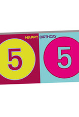 ART-DOMINO® BY SABINE WELZ HAPPY BIRTHDAY - Carte d'anniversaire pour le 55ème anniversaire