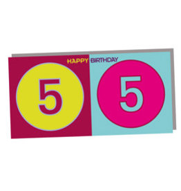 MAGNET-STORIES HAPPY BIRTHDAY FOLDED CARD - 55 YEARS
