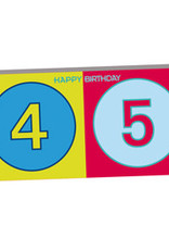 ART-DOMINO® BY SABINE WELZ HAPPY BIRTHDAY - Carte d'anniversaire pour le 45ème anniversaire