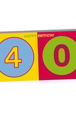 MAGNET-STORIES HAPPY BIRTHDAY - Carte d'anniversaire pour le 40ème anniversaire