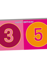 ART-DOMINO® BY SABINE WELZ HAPPY BIRTHDAY - Carte d'anniversaire pour le 35ème anniversaire