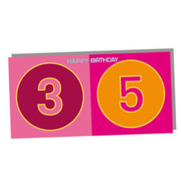 MAGNET-STORIES CARTE DE VOEUX JOYEUX ANNIVERSAIRE - 35 ANS