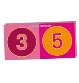 MAGNET-STORIES GEBURTSTAGS-KLAPPKARTE  - 35 JAHRE