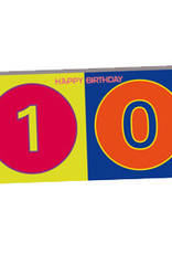 ART-DOMINO® BY SABINE WELZ HAPPY BIRTHDAY - Carte d'anniversaire pour le 10ème anniversaire