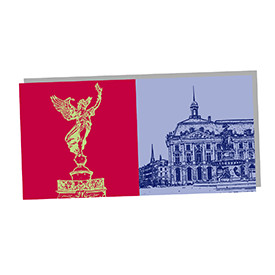 MAGNET-STORIES Bordeaux - La victoire brisant ses chaines und Place de la bourse