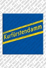 ART-DOMINO® BY SABINE WELZ Berlin - Plaque de rue Kurfürstendamm