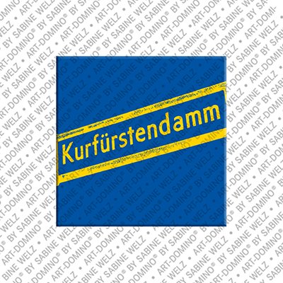ART-DOMINO® BY SABINE WELZ Berlin - Plaque de rue Kurfürstendamm