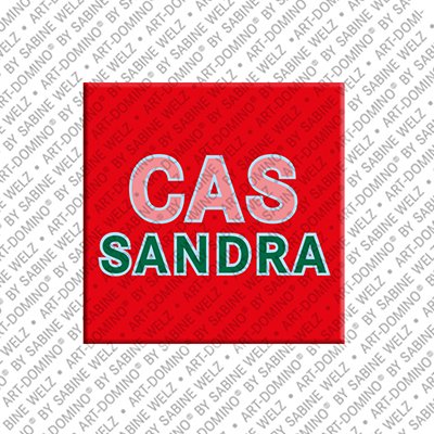 ART-DOMINO® BY SABINE WELZ Cassandra - Magnet mit dem Vornamen Cassandra
