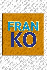 MAGNET-STORIES Franko - Magnet mit dem Vornamen Franko