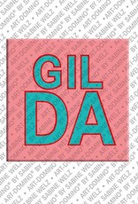 ART-DOMINO® BY SABINE WELZ Gilda - Magnet with the name Gilda