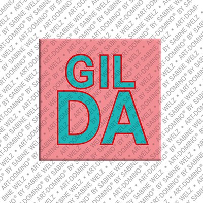 ART-DOMINO® BY SABINE WELZ Gilda - Magnet with the name Gilda
