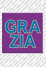 ART-DOMINO® BY SABINE WELZ Grazia - Magnet mit dem Vornamen Grazia