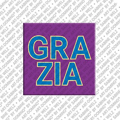 ART-DOMINO® BY SABINE WELZ Grazia - Aimant avec le nom Grazia