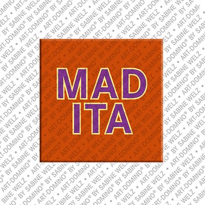 ART-DOMINO® BY SABINE WELZ Madita - Magnet with the name Madita