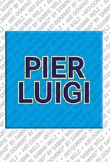 ART-DOMINO® BY SABINE WELZ Pierluigi - Magnet with the name Pierluigi
