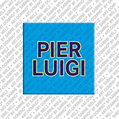 ART-DOMINO® BY SABINE WELZ Pierluigi - Magnet mit dem Vornamen Pierluigi