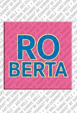 ART-DOMINO® BY SABINE WELZ Roberta - Aimant avec le nom Roberta