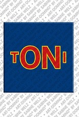 MAGNET-STORIES Toni - Magnet mit dem Vornamen Toni