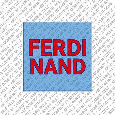 ART-DOMINO® BY SABINE WELZ Ferdinand - Magnet mit dem Vornamen Ferdinand