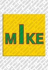 ART-DOMINO® BY SABINE WELZ Mike - Magnet mit dem Vornamen Mike