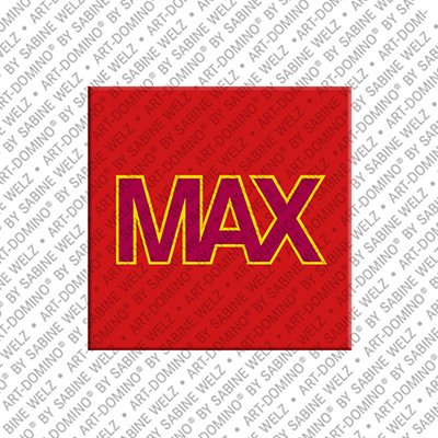 ART-DOMINO® BY SABINE WELZ Max - Magnet with the name Max