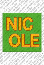 MAGNET-STORIES Nicole - Magnet mit dem Vornamen Nicole