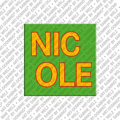 MAGNET-STORIES Nicole - Magnet mit dem Vornamen Nicole