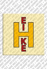 ART-DOMINO® BY SABINE WELZ Heike - Magnet with the name Heike