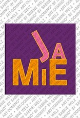 ART-DOMINO® BY SABINE WELZ Jamie - Magnet with the name Jamie