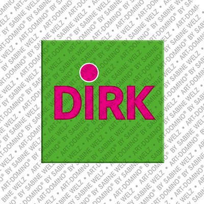 MAGNET-STORIES Dirk - Magnet mit dem Vornamen Dirk