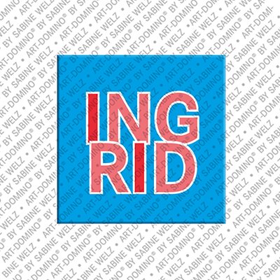 MAGNET-STORIES Ingrid - Aimant avec le nom Ingrid