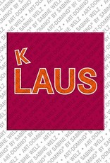 MAGNET-STORIES Klaus - Magnet mit dem Vornamen Klaus