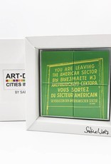 ART-DOMINO® BY SABINE WELZ Berlin - Schild "Leaving the American Sector“ 1