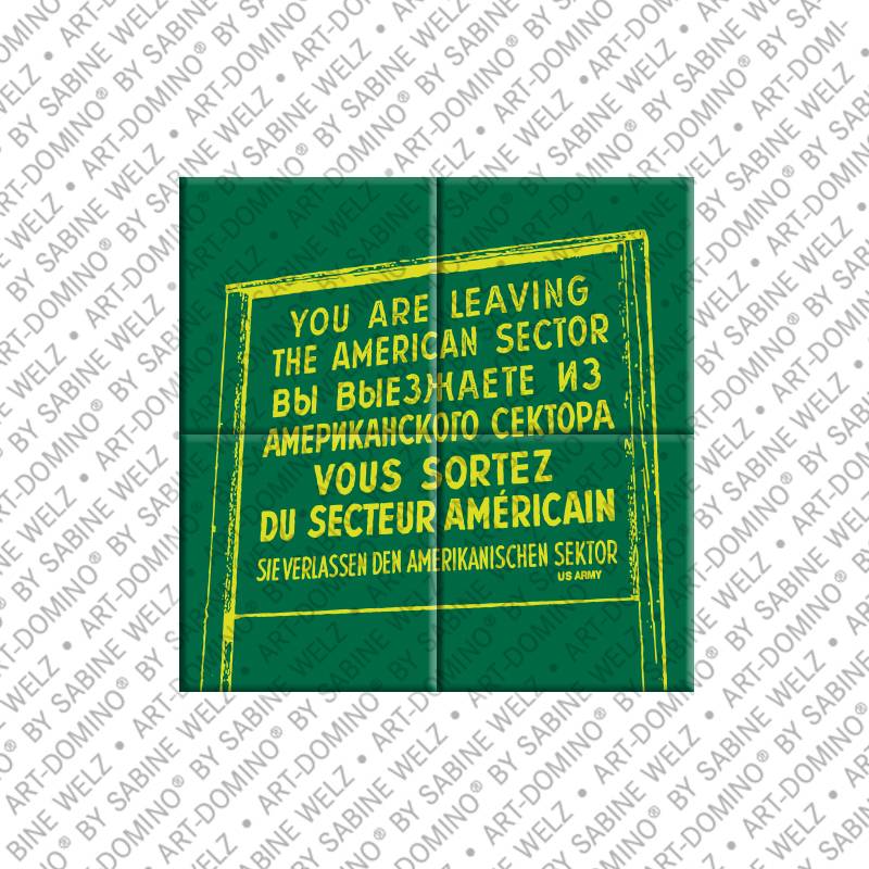 MAGNET-STORIES Berlin - Shield "Leaving the American Sector" 1