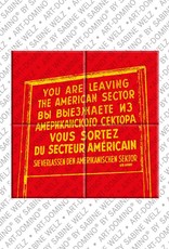 ART-DOMINO® BY SABINE WELZ Berlin - Shield "Leaving the American Sector" 2