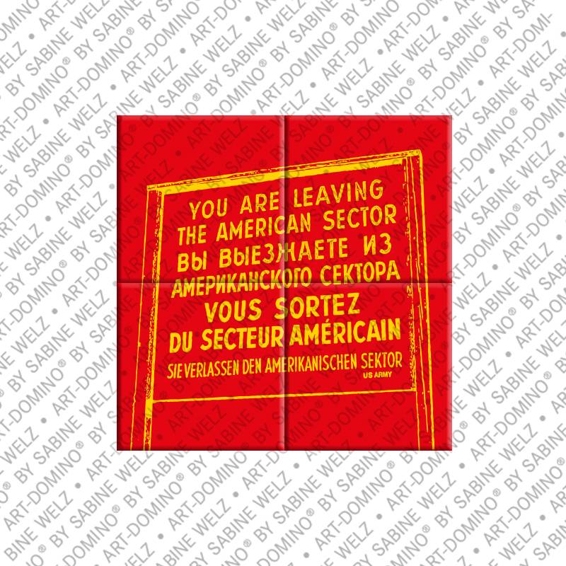 MAGNET-STORIES Berlin - Shield "Leaving the American Sector" 2