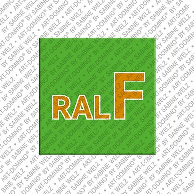 ART-DOMINO® BY SABINE WELZ Ralf - Magnet with the name Ralf