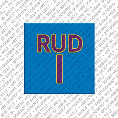 MAGNET-STORIES Rudi - Magnet mit dem Vornamen Rudi