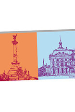 ART-DOMINO® BY SABINE WELZ Bordeaux - Monument aux Girondins and Place de la bourse