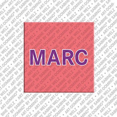 ART-DOMINO® BY SABINE WELZ Marc - Aimant avec le nom Marc