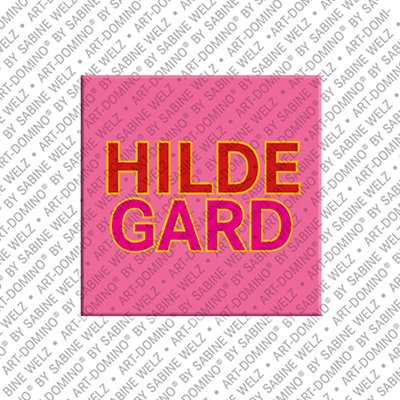 ART-DOMINO® BY SABINE WELZ Hildegard - Aimant avec le nom Hildegard