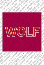MAGNET-STORIES Wolf - Magnet mit dem Vornamen Wolf