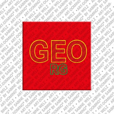 ART-DOMINO® BY SABINE WELZ Georg - Magnet with the name Georg