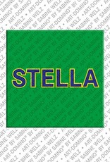 ART-DOMINO® BY SABINE WELZ Stella - Magnet with the name Stella