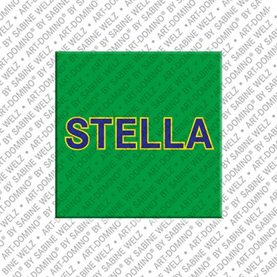 ART-DOMINO® BY SABINE WELZ Stella - Magnet with the name Stella