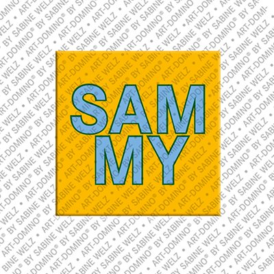 ART-DOMINO® BY SABINE WELZ Sammy - Magnet with the name Sammy