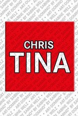 MAGNET-STORIES Christina - Magnet with the name Christina