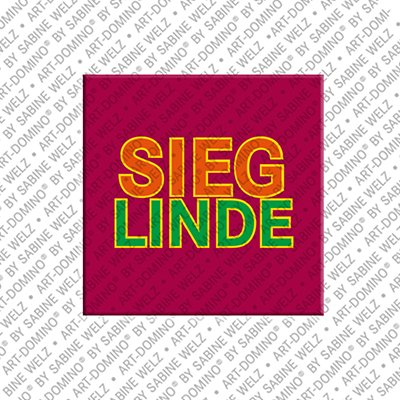 ART-DOMINO® BY SABINE WELZ Sieglinde - Magnet mit dem Vornamen Sieglinde