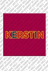 ART-DOMINO® BY SABINE WELZ Kerstin - Magnet mit dem Vornamen Kerstin