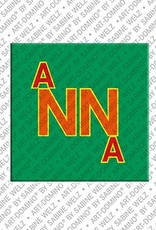 MAGNET-STORIES Anna - Magnet mit dem Vornamen Anna